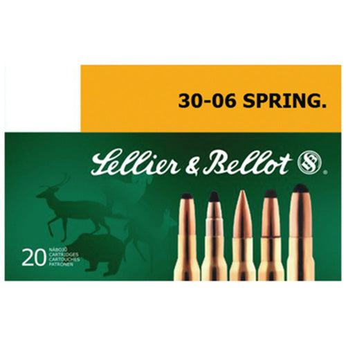 Sellier and Bellot .30-06 Springfield Rifle Ammo Rifle Full Metal Jacket FMJ 147 grain 