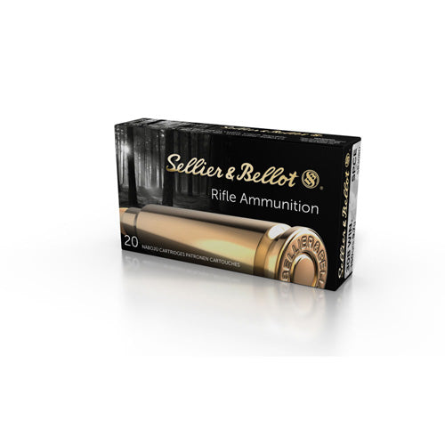 Sellier and Bellot .308 Win / 7.62x51mm Rifle Ammo Rifle Semi-Jacketed Soft Point Cut-Through Edge JSP 150 grain 
