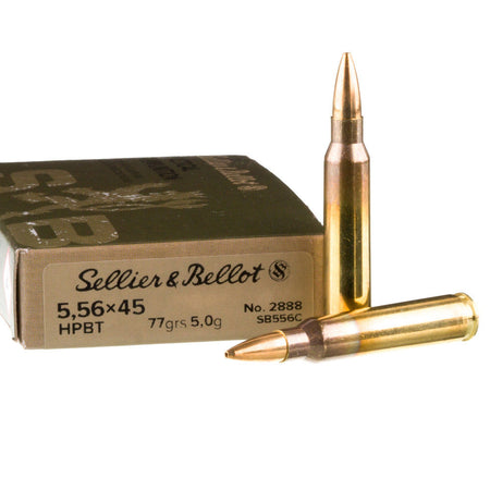 Sellier and Bellot Tactical 5.56x45mm NATO 77 Gr BTHP