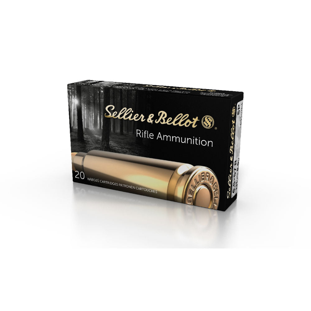 Sellier and Bellot 6.5X57mmR Rifle Ammo Rifle Soft Point JSP 131 grain 