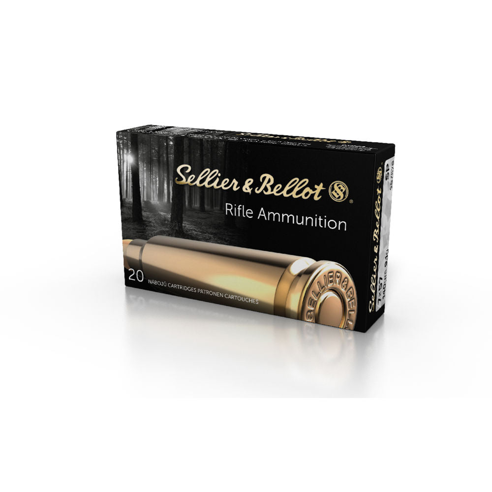 Sellier and Bellot 7x57mm Mauser Rifle Ammo Rifle Soft Point JSP 140 grain 