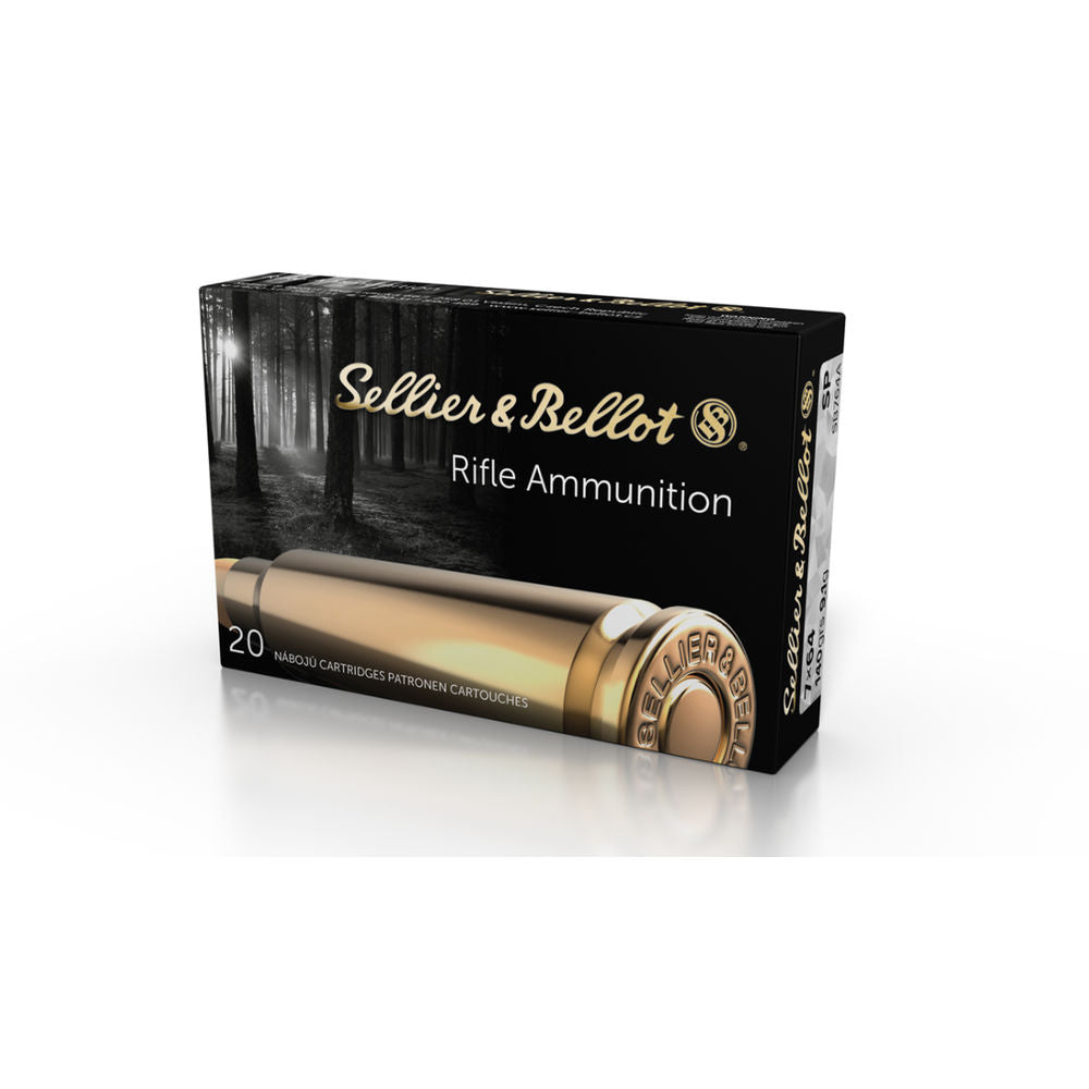 Sellier and Bellot 7x64mm Brenneke Rifle Ammo Rifle Soft Point JSP 139 grain 