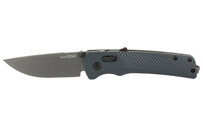 SOG Flash AT Folding Pocket Knife, 3.45" Straight Back, D2 Steel Blade, TiNi Finish, Urban Gray GRN Handle