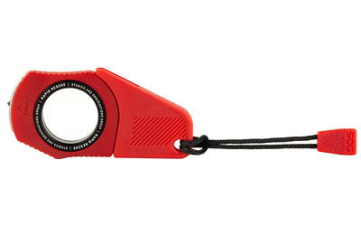SOG Rapid Rescue Emergency Keychain Tool with Seatbelt Cutter and Glass Breaker, Rescue Red