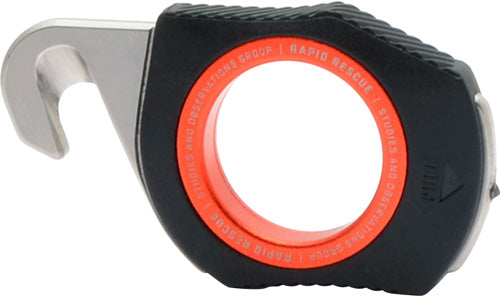SOG Rapid Rescue Belt Cutter Emergency Tool in Black and Red