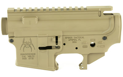 Spike's Stripped Upper/Lower Receiver Set, 223/5.56 FDE Mil-Spec