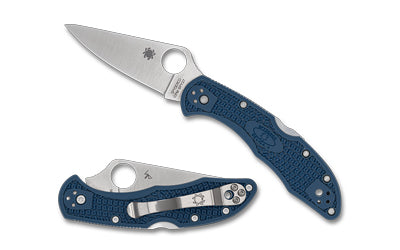 Spyderco Delica 4 Lightweight Folder, CPM SPY27 Steel, 7.11" OAL, Cobalt Blue FRN, Back Lock
