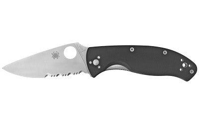 Spyderco Tenacious Pocket Knife 3.39" Blade 8Cr13MoV Stainless Combo Edge Black G-10 C122GPS