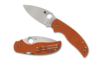 Spyderco Sage 5 Lightweight, CPM REX 121 Blade, Orange FRN Handle, Satin Finish, 3" Folding Knife C123BORP