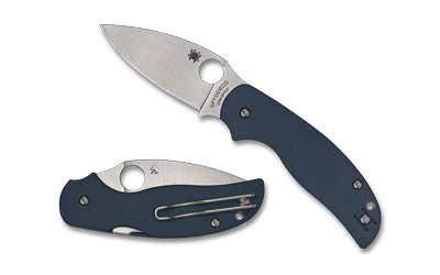 Spyderco Sage 5 CPM SPY27 Folding Knife 3" Drop Point Blade Blue G-10 Compression Lock C123GPCBL