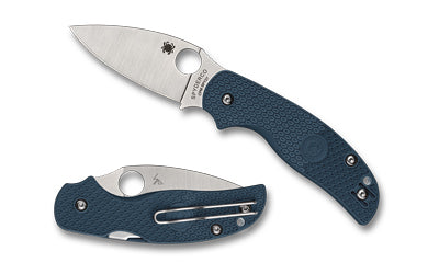 Spyderco Sage 5 Lightweight CPM SPY27 Folding Knife 3" Drop Point Blade Blue FRN Handle Compression Lock C123PCBL