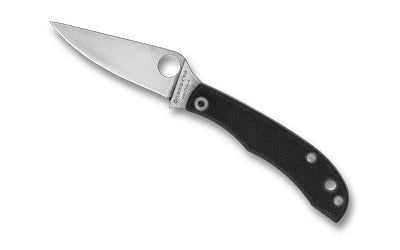 Spyderco Honeybee Pocket Knife 1.68" Drop Point Blade 12C27 Steel Black G-10 Scales C137GBKP