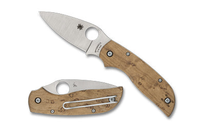 Spyderco Chaparral SLIPIT 2.77" CTS XHP Blade, Birdseye Maple Handle Folder C152NLWDP