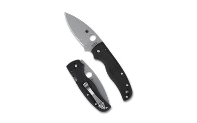 Spyderco Shaman Lightweight CTS BD1N Folding Knife 3.58" Drop Point Blade Black FRN Handle Compression Lock C229PBK