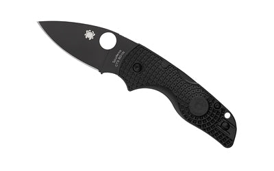 Spyderco Lil' Native Lightweight Black, 2.43" CTS BD1N DLC Coated Blade, Black FRN C230PBBK