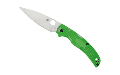 Spyderco Native Chief Lightweight Salt, 4.02" LC200N PlainEdge Blade, Green FRN Handle C244PGR