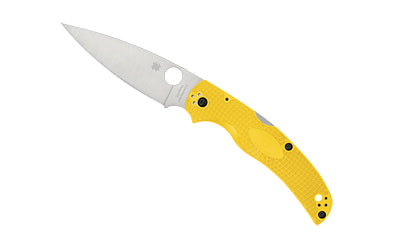 Spyderco Native Chief Lightweight Salt, 4.02" MagnaCut Plain Edge, Yellow FRN Handle C244PYL