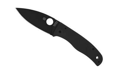 Spyderco Bodacious Black, 3.66" CPM S30V DLC Plain Edge, Black G-10 Scales C263GPBK
