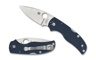 Spyderco Native 5, CPM SPY27 Drop Point Blade, Cobalt Blue G-10 Handle, Satin Finish, 3" Folding Knife C41GPCBL5