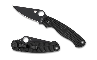 Spyderco Para Military 2 Salt, CPM MagnaCut Black DLC Blade, Black G-10 Handle, Matte Finish, 3.45" Folding Knife C81GMCBKP2