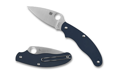 Spyderco UK Penknife CPM SPY27 Folding Knife 2.95" Drop Point Blade Blue G-10 Handle SlipIt Lock C94GPCBL