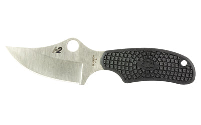 Spyderco FB35PBK ARK Always Ready Knife, 2.56" H-2 Fixed Blade, Black FRN Handle with Polymer Sheath
