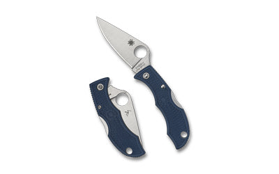 Spyderco Ladybug 3 Pocket Knife 1.9" Drop Point Blade CPM SPY27 Blue FRN Handle LPCBL3