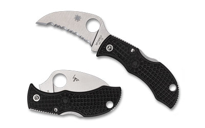 Spyderco Manbug Hawkbill Folder, VG-10 Stainless, 4.31" OAL, Black FRN Handle, Back Lock