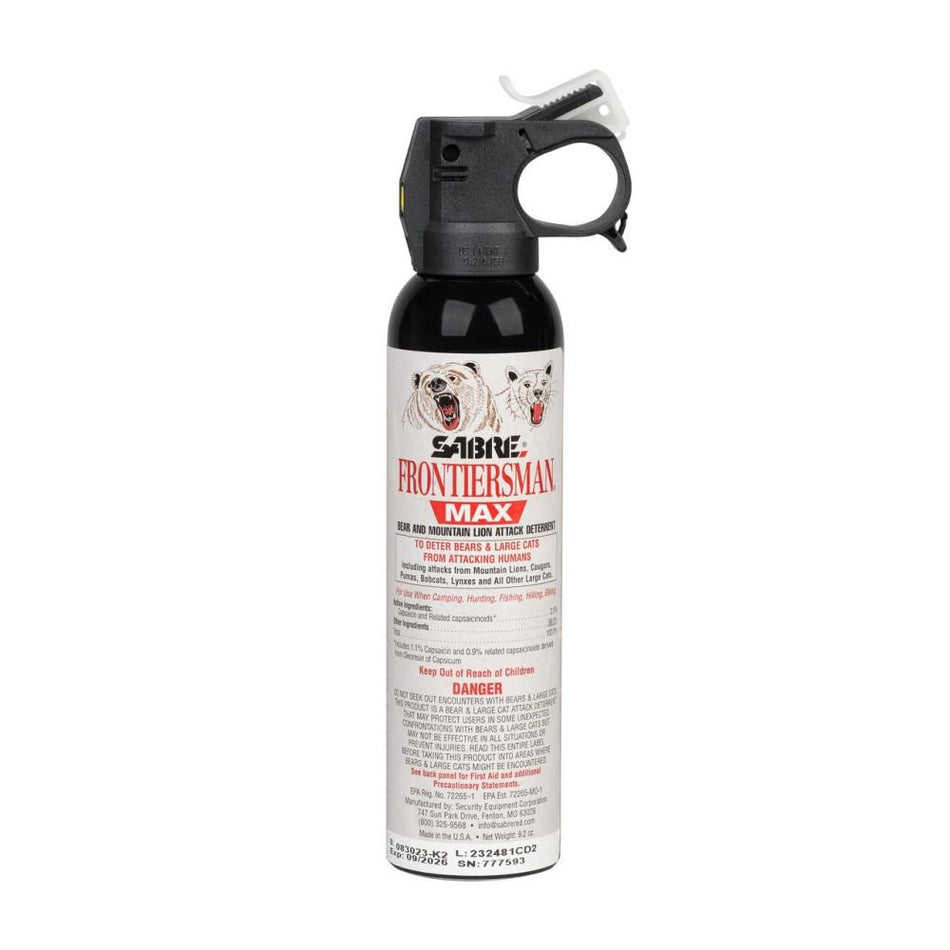Sabre Frontiersman Max Bear Mountain Lion Deterrent Spray 9.2 Ounce