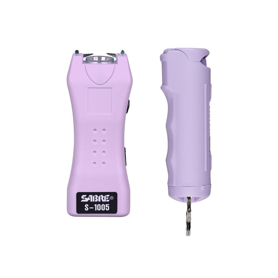 Sabre Pepper Spray & 2-in-1 Stun Gun Multi-Range Protection Pack Purple