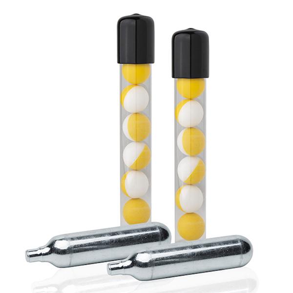 Sabre Inert Practice Refill Kit for Pepper Spray Launcher 14 Balls + 2 CO2 Cartridges