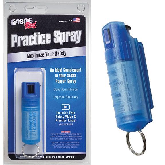 Sabre Red Inert Spray Practice Canister Hard Case Included