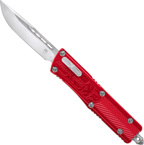 CobraTec Sidewinder Small OTF Red 2.5" Drop Point Blade Knife
