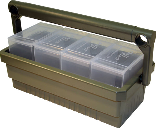 MTM SSC Shotshell Caddy Carrier with 4 SS25 Clear Shell Boxes