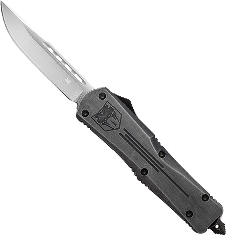CobraTec FS3 Small OTF Stonewash 3" D2 Steel Drop Point Knife