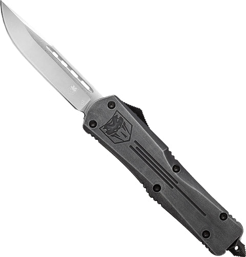 CobraTec FS3 Small OTF Stonewash 3" D2 Steel Drop Point Knife