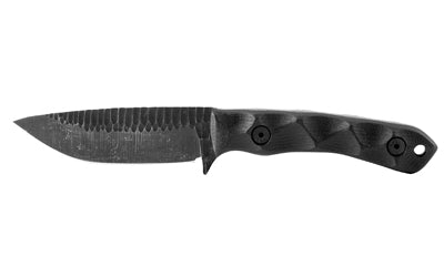 Stroup Knives GP2-B-G10 GP2 3.5" Drop Point Fixed Blade 1095 Carbon Steel Black G10 Handle with Kydex Sheath