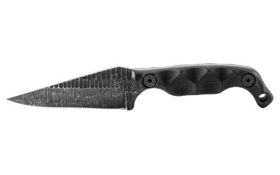Stroup Knives MINI-B-G10 Mini 3" Clip Point Fixed Blade 1095 Carbon Steel Black G10 Handle with Kydex Sheath