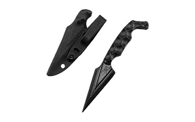 Stroup Knives ULNM-B Ultralite Non Metallic 3.75" Spear Point Fixed Blade Zytel Construction Black with Sheath