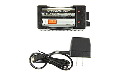 Streamlight 22011 SL-B26 Two-Bay 18650 Battery Charging Cradle with AC Adapter Black