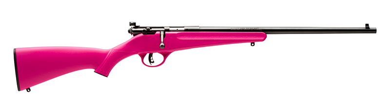 Savage Arms Rascal Youth .22 LR 16.13" Single-Shot Rifle - Pink Synthetic Stock
