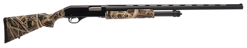 Stevens 320 Field Compact 12 Gauge Pump Shotgun, 26" Vent Rib Barrel, Mossy Oak Shadow Grass Blades