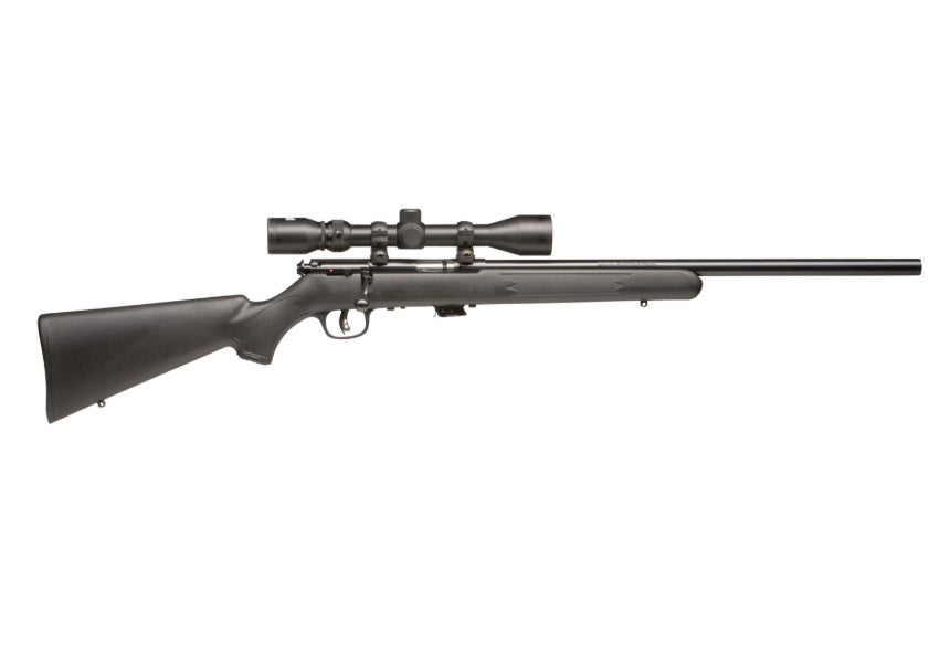 Savage Arms Mark II FVXP 22 LR Rifle, 5+1 Capacity, 21" Matte Black Barrel with 3-9x40mm Scope, Right Hand