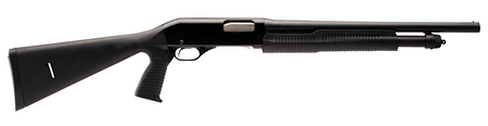 Stevens 22438 320 Security 20 Gauge 3" 5+1 18.50" Matte Blued Carbon Steel Barrel, Black Fixed Pistol Grip Stock Ambidextrous, Bead Sight