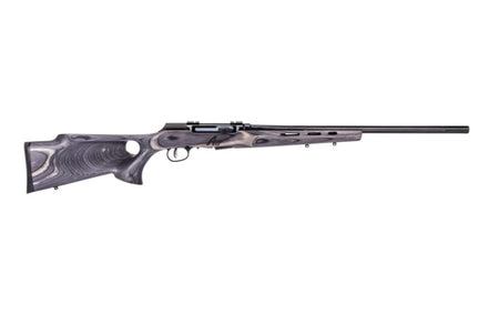 Savage Arms 47005 A17 Target .17 HMR 10+1 Rifle, 22" Heavy Fluted Barrel, Laminate Thumbhole Stock
