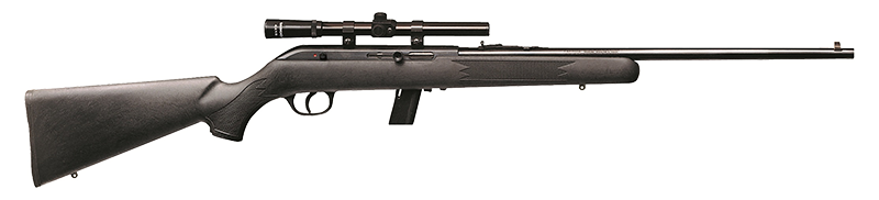 Savage Arms 64 FXP 22 LR Rifle, 10+1 Capacity, 21" Matte Black Barrel with 4x15mm Scope, Right Hand