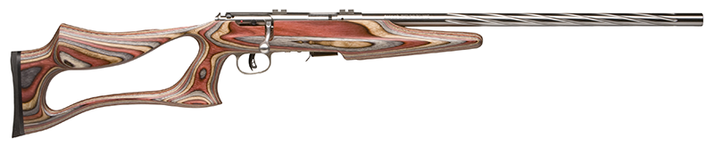 Savage Arms 92750 93 BSEV 22 WMR Rifle, 21" Spiral Fluted Heavy Barrel, Royal Jacaranda Thumbhole Laminate Stock, Right Hand