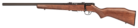 Savage Arms 96717 93R17 GLV Full Size 17 HMR 5+1 21" Matte Black Heavy Varmint Barrel, Matte Black Drilled & Tapped Carbon Steel Receiver, Satin Hardwood Fixed Stock, Left Hand