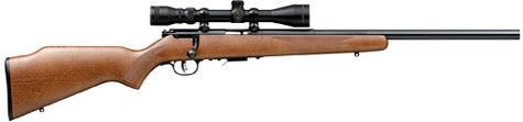 Savage Arms 96222 93R17 GVXP 17 HMR Rifle w/3-9x40mm Scope, 21" Heavy Varmint Barrel, Satin Brown Wood Stock
