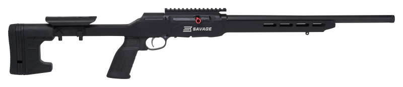 Savage Arms 47248 A22 Precision 22 LR 10+1 18" Heavy Threaded Barrel Rifle - MDT ACC Aluminum Chassis, Black Polymer Grip